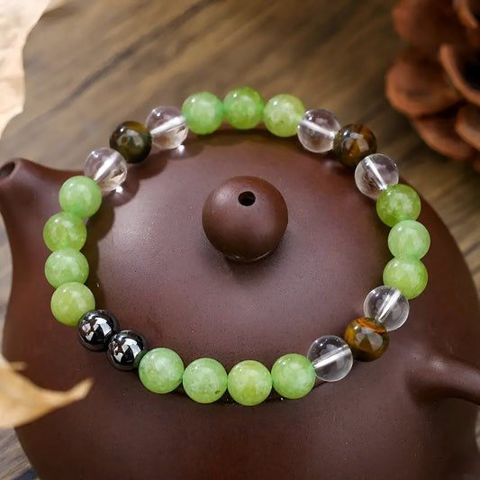 Tiger's Eye & Crystal Bead Bracelet – Buy 1 Get 1 Free!