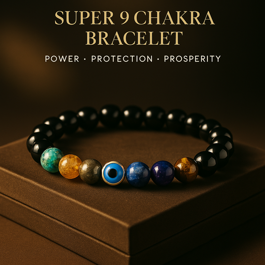 Super 9 Chakra Bracelet – Power, Protection & Prosperity