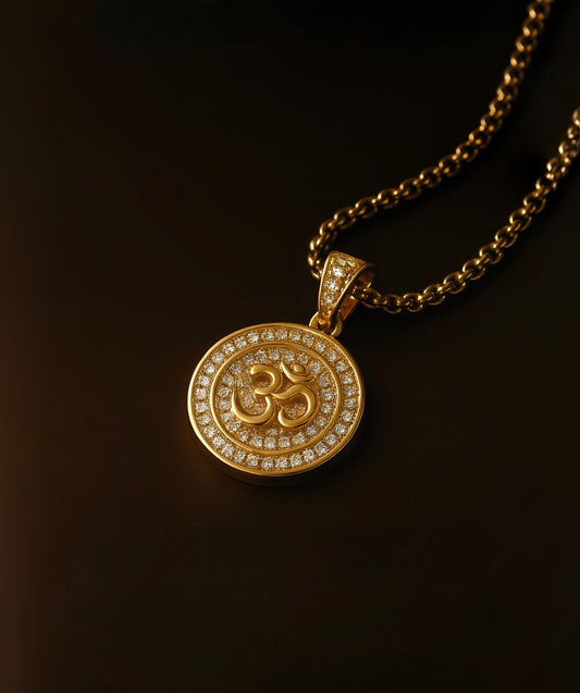 Om Divine Energy Pendant with Chain – Unlock Inner Strength & Positivity